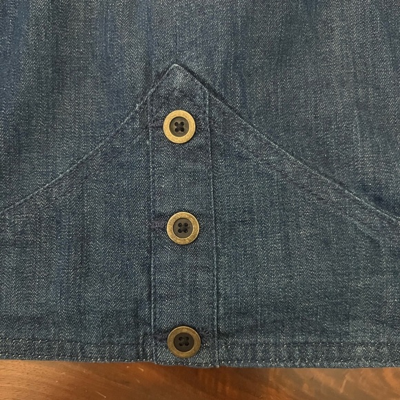 NWT Banana Republic Cropped Blue Denim Corset Size 16 Western Rodeo
Cowgirl - Picture 2 of 7